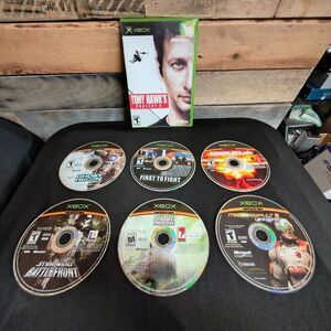 Lot of 7 Xbox Games (6 Disc Only) - Ghost Recon, Star Wars, Shadow Ops, and More